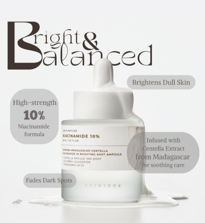 SKIN1004 Niacinamide 10 Boosting Shot -High-Power Brightening Ampoule Serum